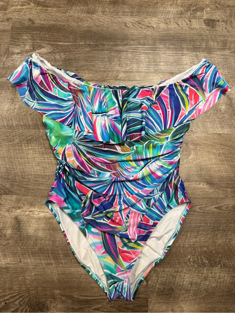 La Blanca Multi-Color One Piece Bathing Suit Size 18w